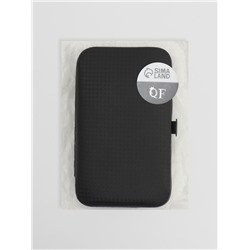 Набор маникюрный BLACK, 9 предметов, в футляре, чёрный
