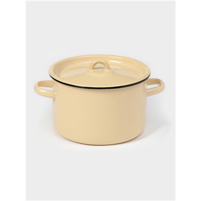 Кастрюля эмалированная, 2.9 л, d=20 см, цилиндрическая, МИКС