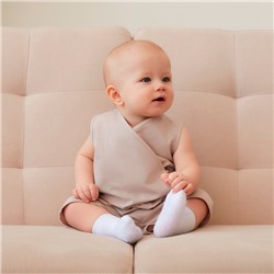 Комбинезон на запах детский MINAKU, рост 62-68 см, бежевый