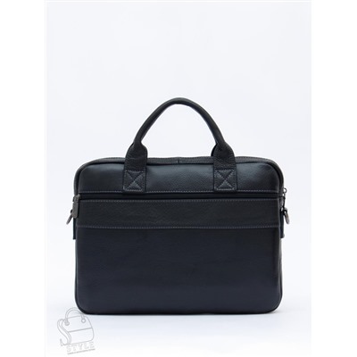 Портфель мужской кожаный 0993Z black Zinimsk в Новосибирске