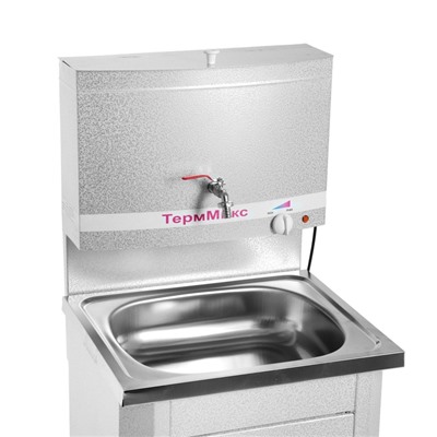 Умывальник «ТермМикс», с ЭВН, нержавеющая мойка, 1250 Вт, 17 л, цвет белое серебро