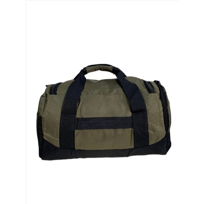 Дорожная сумка из текстиля  с принтом, цвет зеленый