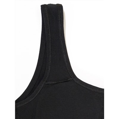 4409-02 Топ с поролоном черный (BAYKAR)