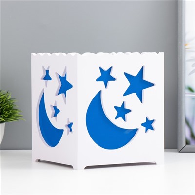 Ночник «Звездный» LED от батареек 3хААА USB синий 15×15×15 см RISALUX