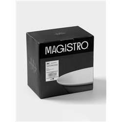 Тарелки глубокие Magistro Basic bistro, 450 мл, d=15.5 см, набор 6 шт., фарфор, белые