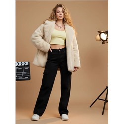 Джинсы трубы карго с карманами