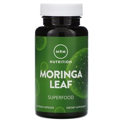 MRM, Nutrition, листья моринги, 60 веганских капсул