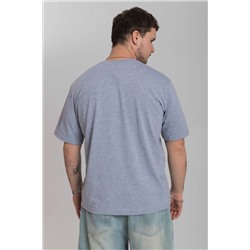 Футболка из кулирки с коротким рукавом и V-образной горловиной М125119с