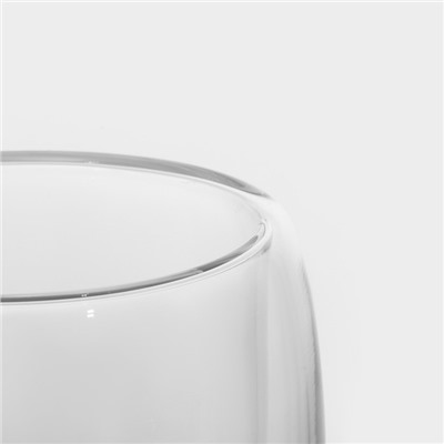 Стакан с двойными стенками Magistro «Олд фэшн», 350 мл, стекло, прозрачный