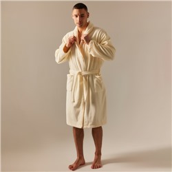 Халат махровый мужской SL HOME: Basic «Айвори», размер M, хлопок 100%, молочный