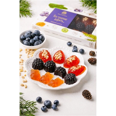 Мармелад "Настроение дарить" - без сахара /кедровый орех,черника,пихта/ 190г / ТМ Сибирский кедр