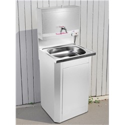 Умывальник «ТермМикс», с ЭВН, нержавеющая мойка, 1250 Вт, 17 л, цвет белое серебро