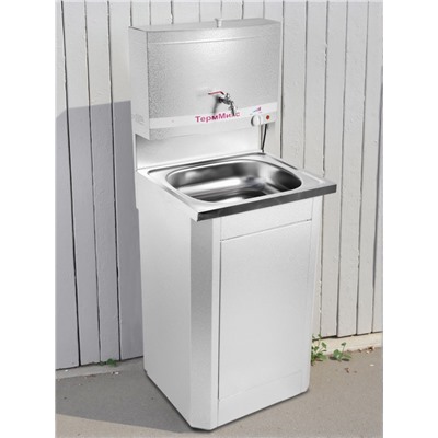 Умывальник «ТермМикс», с ЭВН, нержавеющая мойка, 1250 Вт, 17 л, цвет белое серебро