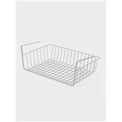 Корзина сетчатая навесная на полку Доляна, 40×25×14 см, хром