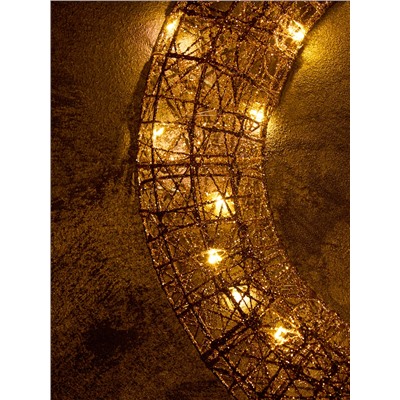 Фигура световая «Венок», 40×40×5 см, 30 LED, батарейки ААх3 (не в компл.), свечение тёплое белое