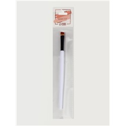 Кисть для макияжа, скошенная, 13.5 (± 1) см, белая