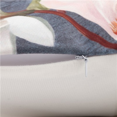 Наволочка декоративная «Этель. Магнолия» 40×40 см, велюр