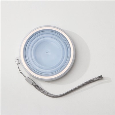 Стакан силиконовый складной с крышкой Доляна «Айли», 180 мл, 9×8.5×9 см, цвет МИКС