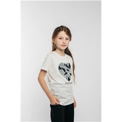 Футболка для девочки 51298 (Молочный)