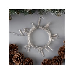 Гирлянда «Нить» 2.5 м, IP20, прозрачная нить, 25 LED, свечение RG/RB, мигание, 220 В