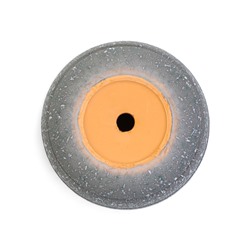 Горшок для цветов «Пряности», 800 мл, d=12 см, h=10.5 см, керамический, с поддоном, серый