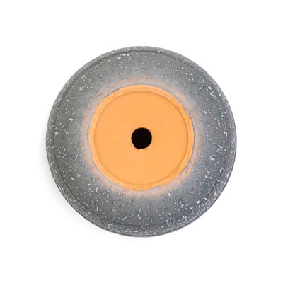 Горшок для цветов «Пряности», 800 мл, d=12 см, h=10.5 см, керамический, с поддоном, серый