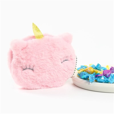 Новогодний подарок леденцы «Единорог розовый», 40 г