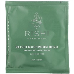 Rishi Tea, Organic Botanical Blend, Reishi Mushroom Hero, 15 Sachets, 1.64 oz (46.5 g)