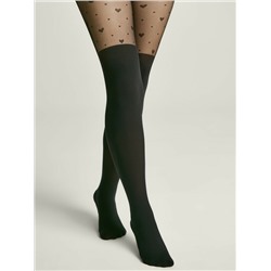 CONTE Колготки с имитацией гольфинов и сердечками SWEET GIRL