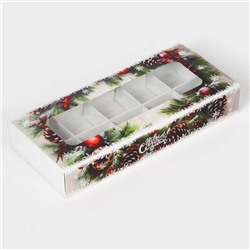 Коробка под 10 конфет «С Новым годом!», 9.8×22×3.5 см