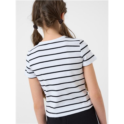 Фуфайка трикотажная для девочек (футболка)