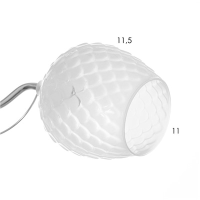 Люстра «Элия» 3хЕ27 40 Вт бело-хромовый 47×47×18 см BayerLux