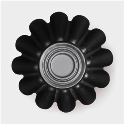 Форма для ромовой бабы и кулича «Бутон», 14.5×6 см, антипригарное покрытие, цвет бордовый