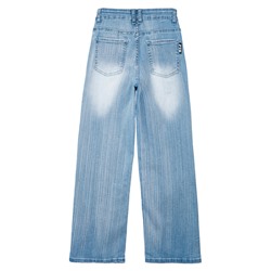 Брюки текстильные джинсовые для девочек