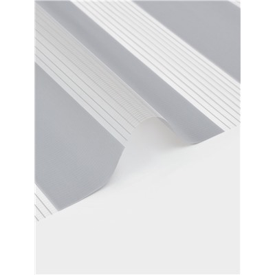 Штора рулонная 50×160 см «День и Ночь», по полотну 46×160 см, цвет стальной