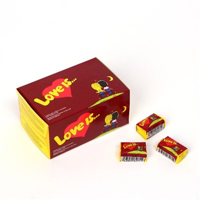 Жевательная резинка Love is, Вишня и Лимон, 4.2 г, 20 шт.