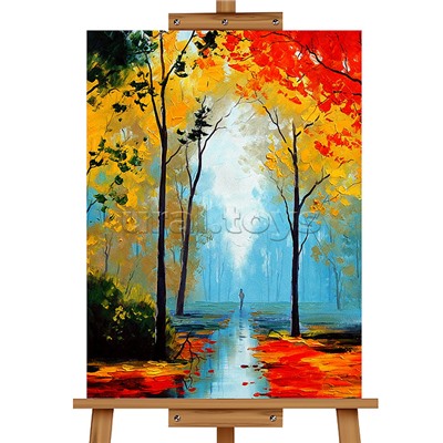 Набор для рисования "Картина по номерам 30х40 см. Осень"