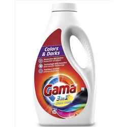 Гель для стирки GAMA Color &amp; Dark для цветных и тёмных тканей концентрат 1,2 л, (24 стирки) гипоаллергенный (Испания) 815983