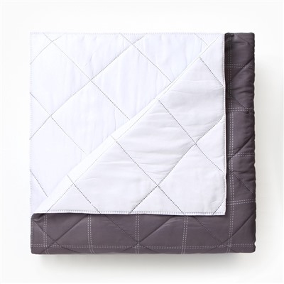 Покрывало 2-спальное LoveLife Cage: grey, 180×210±5 см, микрофайбер