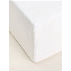 Простыня на резинке 1.5-спальная SL Home Natural color, 140×200+30 см, сатин