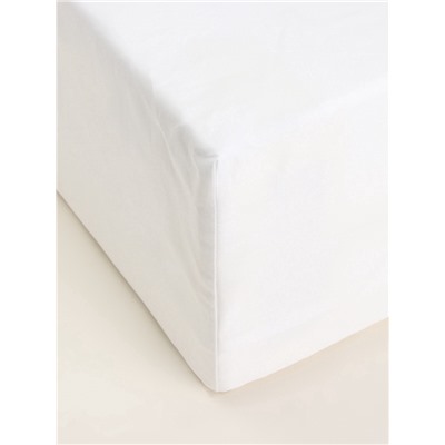 Простыня на резинке 1.5-спальная SL Home Natural color, 140×200+30 см, сатин