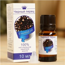 Эфирное масло «Чёрный перец», флакон-капельница, аннотация, 10 мл