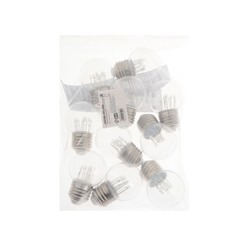 Лампа светодиодная, 6 LED, G45, Е27, 1 Вт, для белт-лайта, т-бел, наб. 10 шт