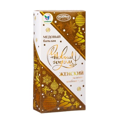 Новогодний безалкогольный алтайский медовый бальзам на травах Vitamuno «Женский», 250 мл