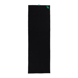 Коврик - лежак для бани и сауны с нашивкой «Дубовый лист», 150×50 см, войлок, чёрный