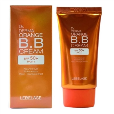Lebelage BB-крем увлажняющий с экстрактом апельсина / Dr. Derma Orange B.B Cream Spf 50+ Pa+++, 30 мл 22671
