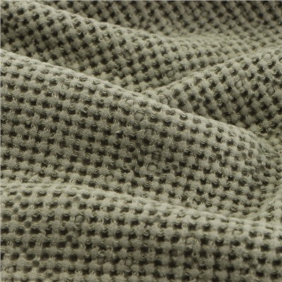 Полотенце вафельное SL HOME: Linen «Олива», 40×70 см, оливковое