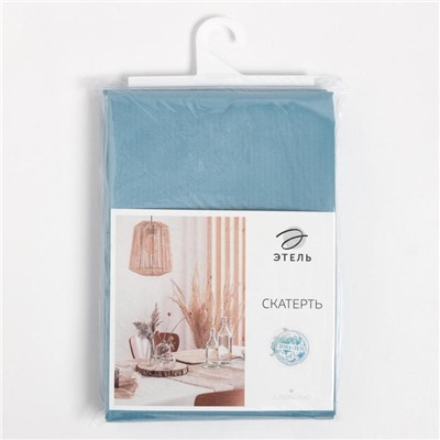 Скатерть Этель Elegance 150×180 ±3 см, цв.серо-синий, пл. 192 г/м², хл с ВГМО