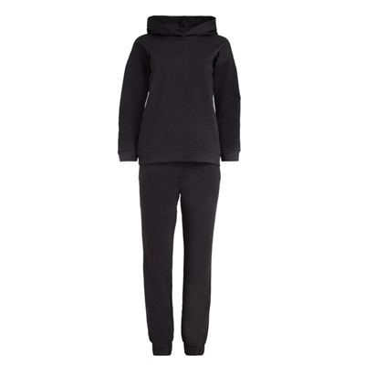 Костюм женский (худи, брюки) MINAKU: Casual Collection, размер 42, чёрный