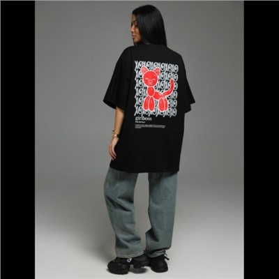 Футболка Бабл (Чёрный кошка)